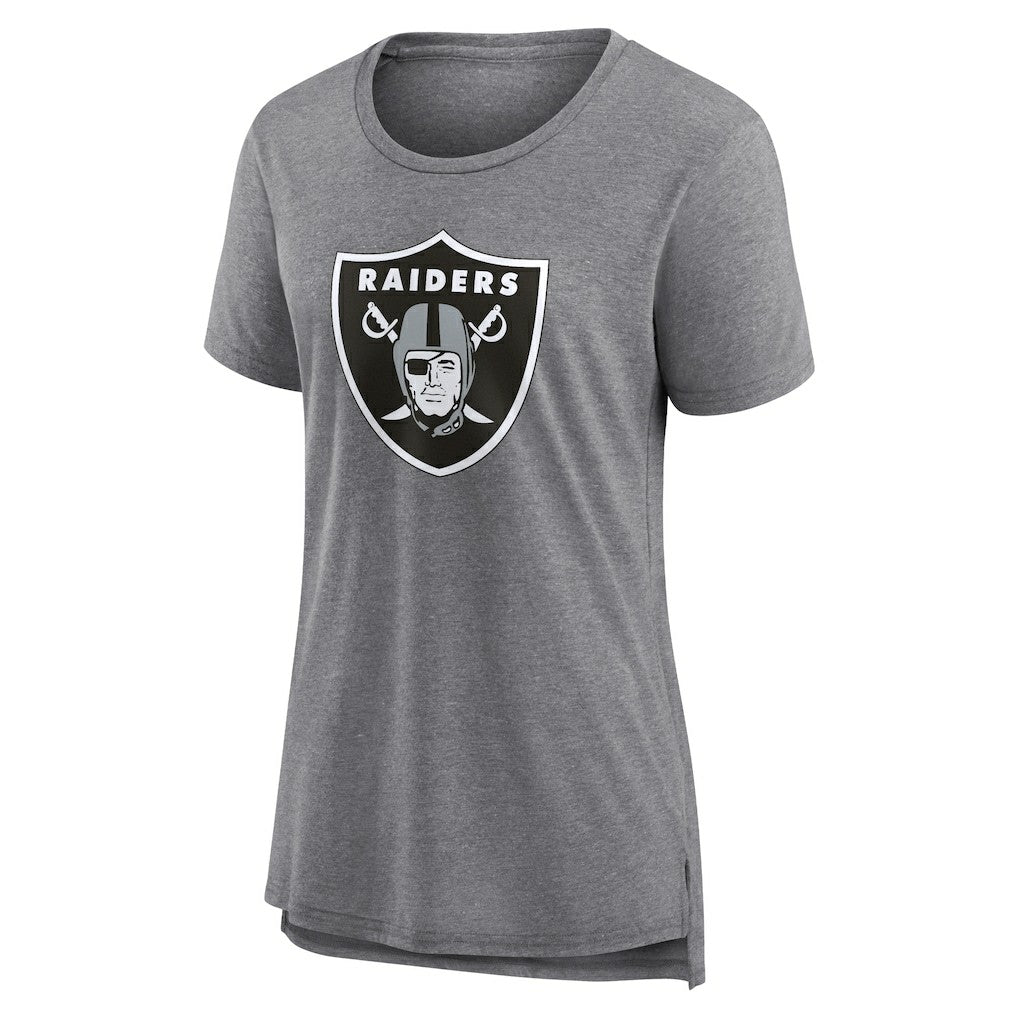 NFL Las Vegas Raiders Women's Heritage Custom Name & Number Tri-Blend T-Shirt