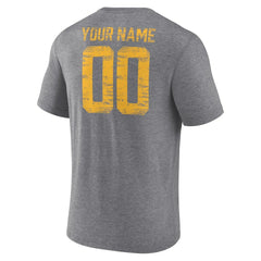 NFL Los Angeles Chargers Heritage Custom Name & Number Tri-Blend T-Shirt