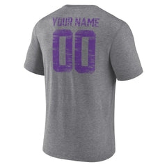 NFL Minnesota Vikings Heritage Custom Name & Number Tri-Blend T-Shirt
