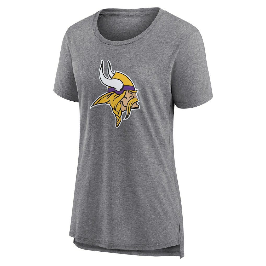 NFL Minnesota Vikings Women's Heritage Custom Name & Number Tri-Blend T-Shirt