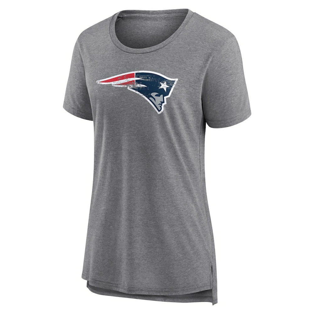 NFL New England Patriots Women's Heritage Custom Name & Number Tri-Blend T-Shirt
