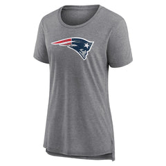 NFL New England Patriots Women's Heritage Custom Name & Number Tri-Blend T-Shirt