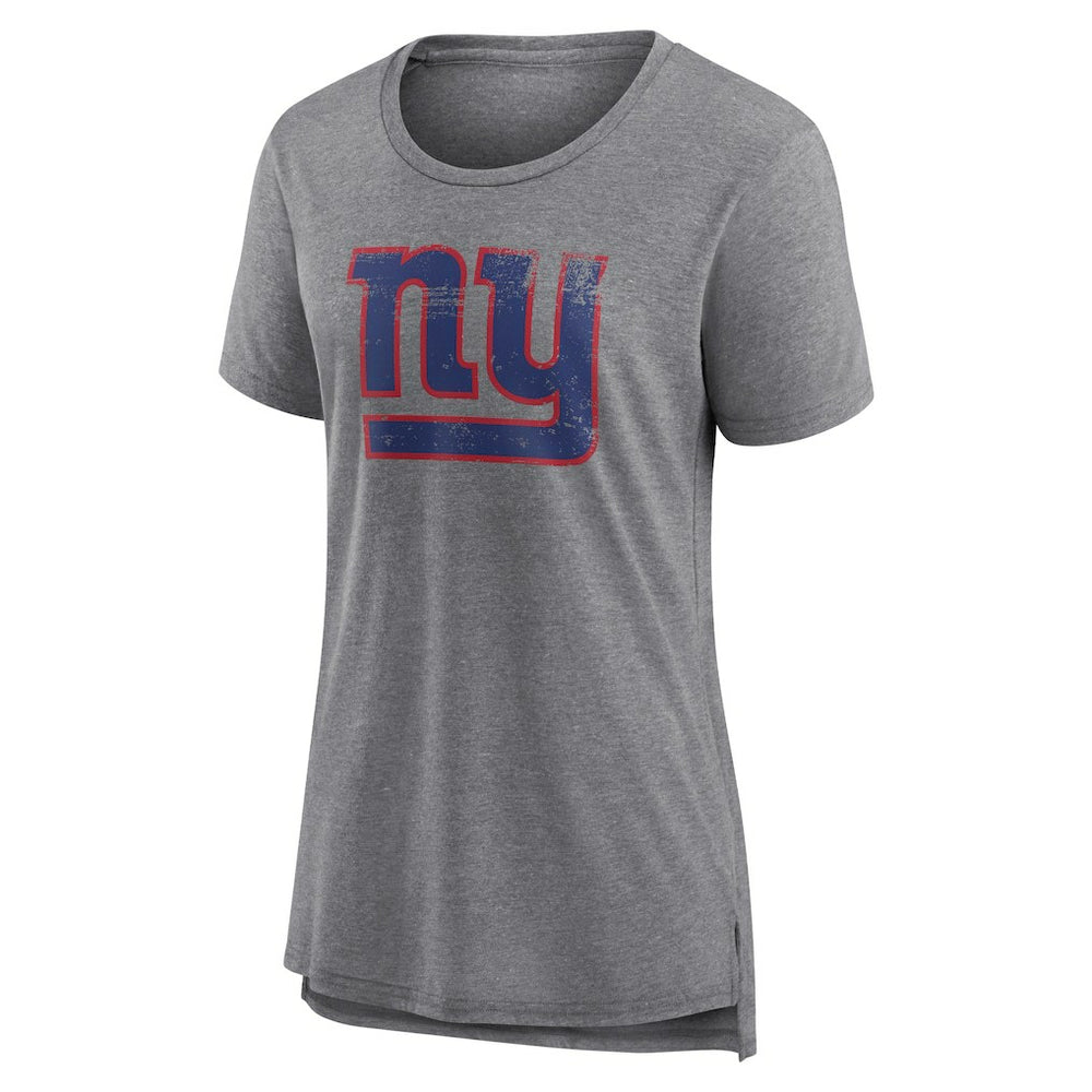 NFL New York Giants Women's Heritage Custom Name & Number Tri-Blend T-Shirt