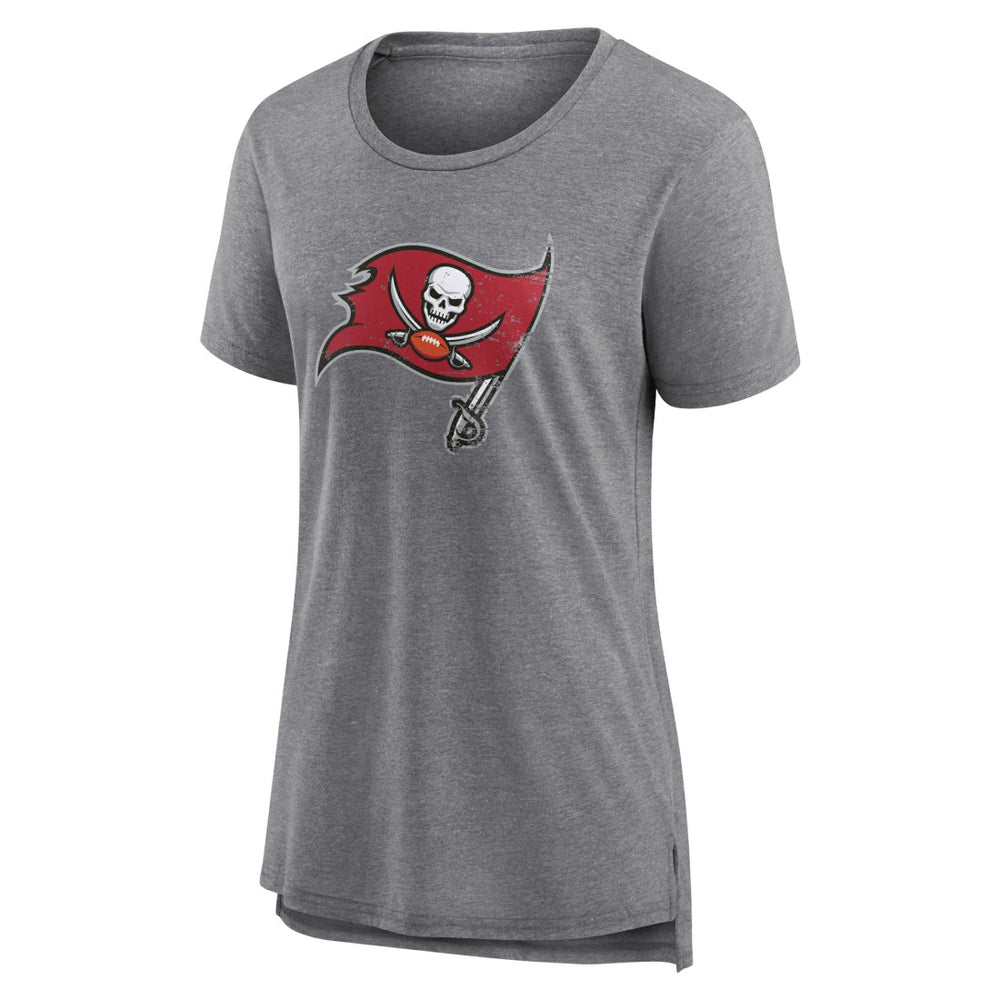 NFL Tampa Bay Buccaneers Women's Heritage Custom Name & Number Tri-Blend T-Shirt