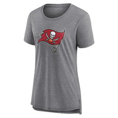 NFL Tampa Bay Buccaneers Women's Heritage Custom Name & Number Tri-Blend T-Shirt