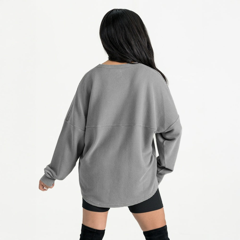NFL San Francisco 49ers Gameday Couture Women's Oversized Pure Motion Corded Sweatshirt