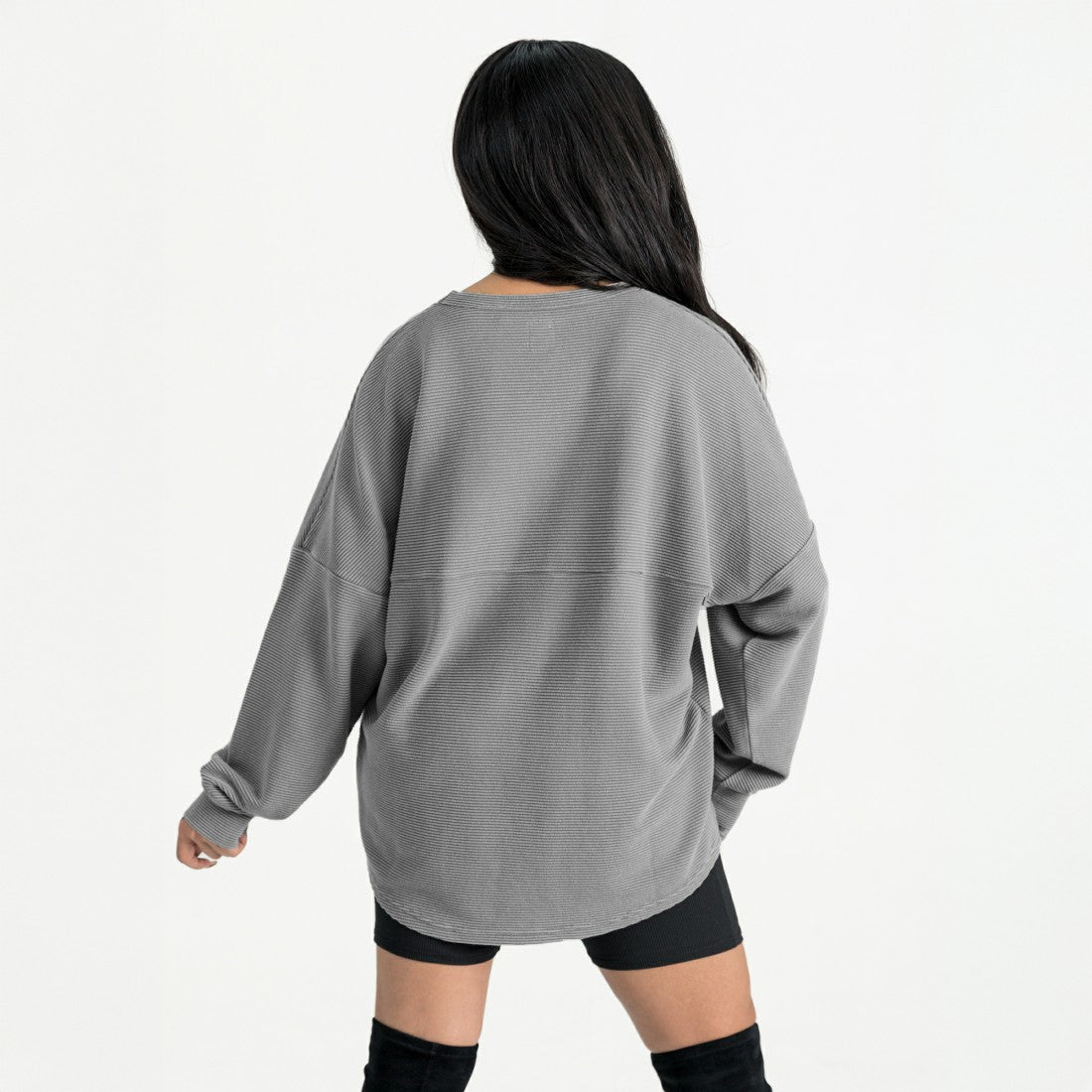 NFL Detroit Lions Gameday Couture Women's Oversized Pure Motion Corded Sweatshirt