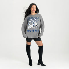 NFL Indianapolis Colts Gameday Couture Women's Oversized Sweet Victory Corded Sweatshirt