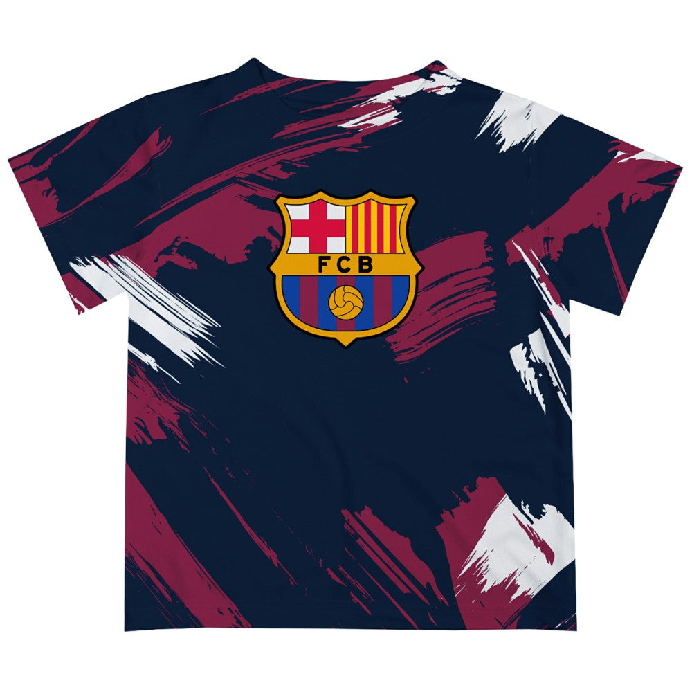 Barcelona Vive La Fete Youth Paint Brush T-Shirt / Soccer For sale