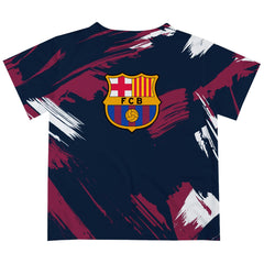 Barcelona Vive La Fete Youth Paint Brush T-Shirt / Soccer For sale