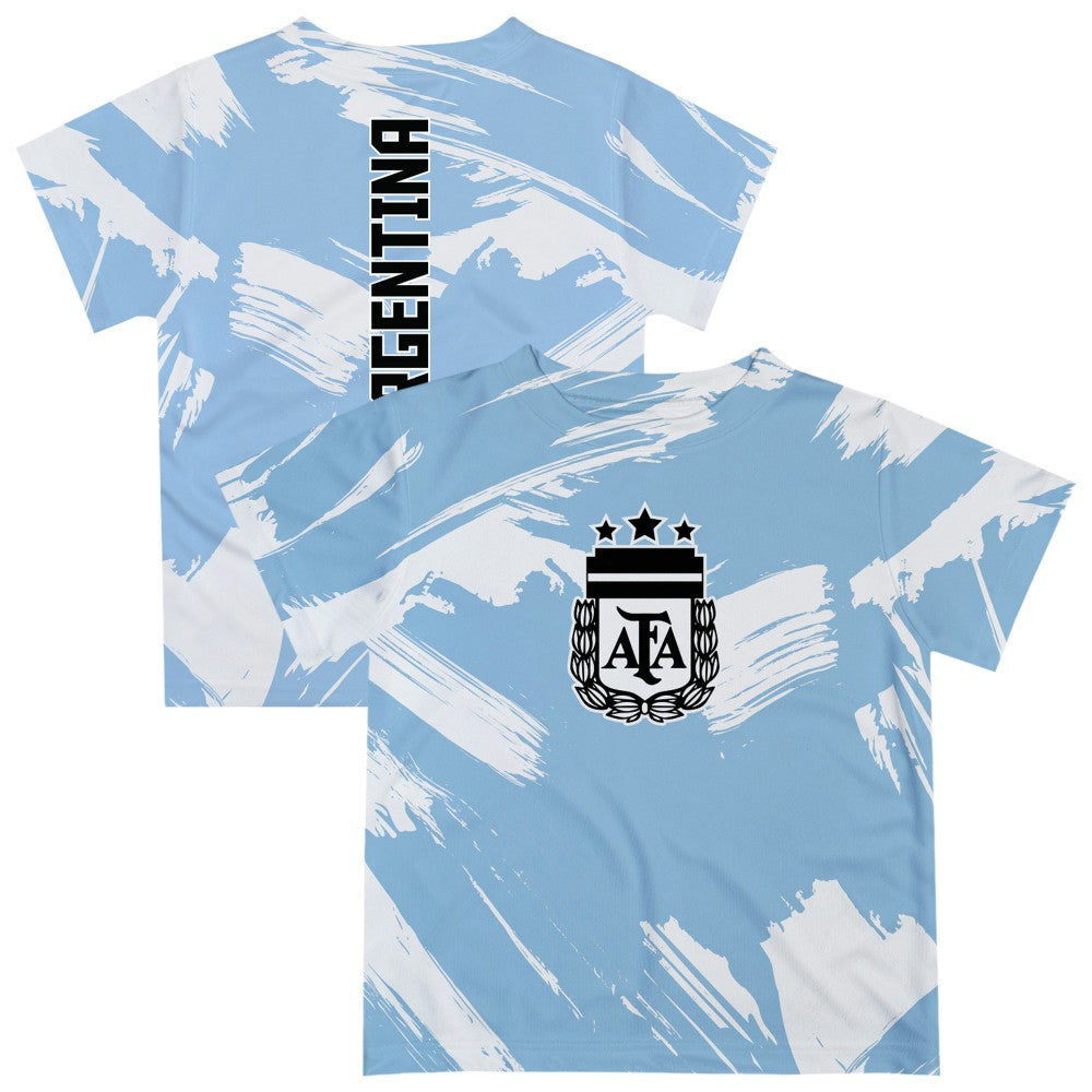 Argentina National Team Vive La Fete Youth Paint Brush T-Shirt / Soccer New