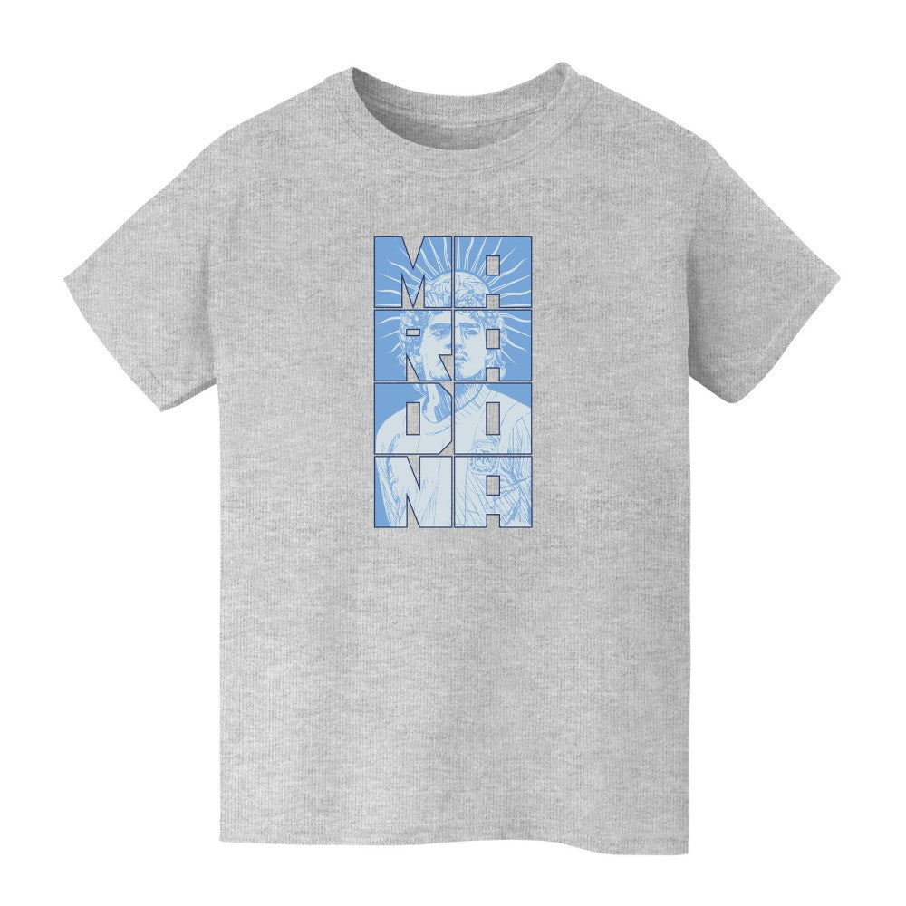 Diego Maradona Argentina National Team Vive La Fete Youth Portrait T-Shirt / Soccer For sale
