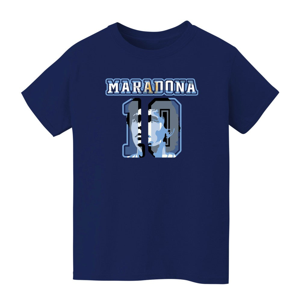 Diego Maradona Argentina National Team Vive La Fete Youth Name & Number T-Shirt / Soccer Sale