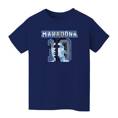 Diego Maradona Argentina National Team Vive La Fete Youth Name & Number T-Shirt / Soccer Sale