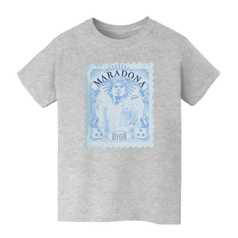 Diego Maradona Argentina National Team Vive La Fete Youth Vintage Stamp T-Shirt / Soccer Outlet