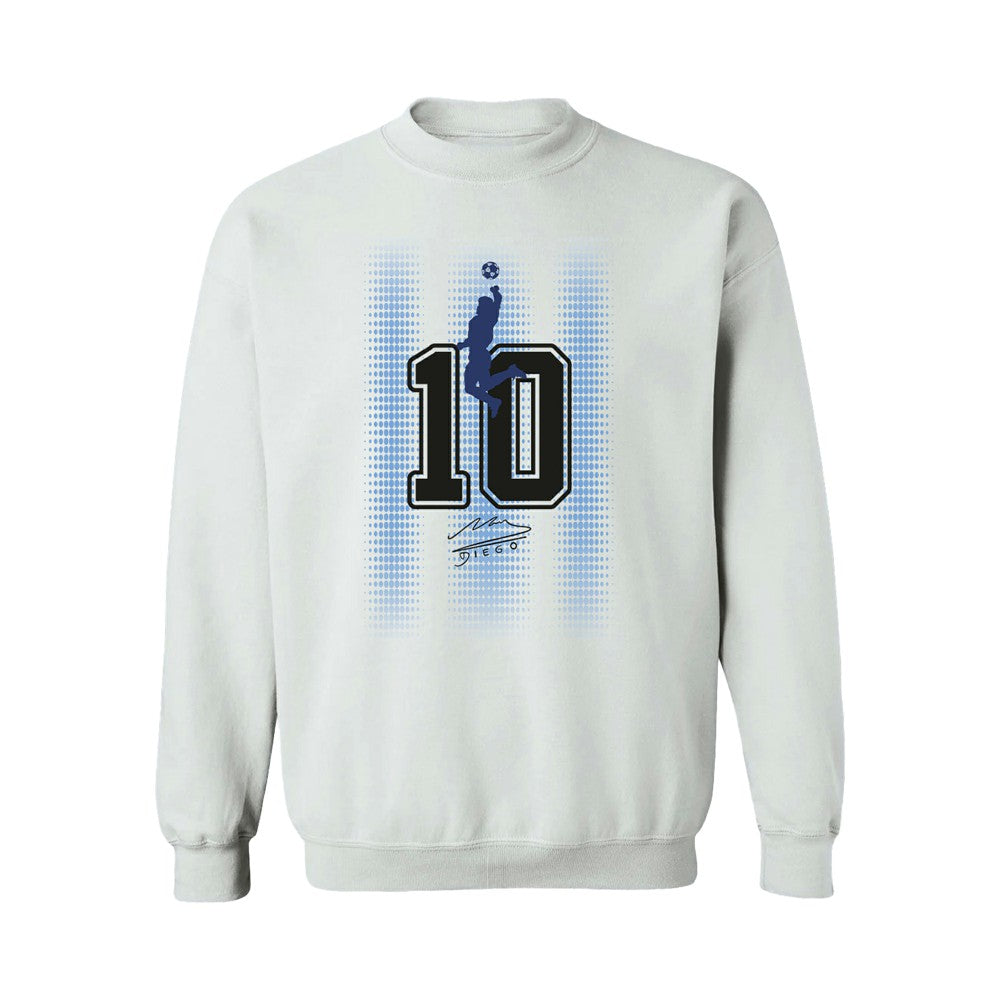 Diego Maradona Argentina National Team Vive La Fete Women's Number & Signature Sweatshirt / Soccer Online
