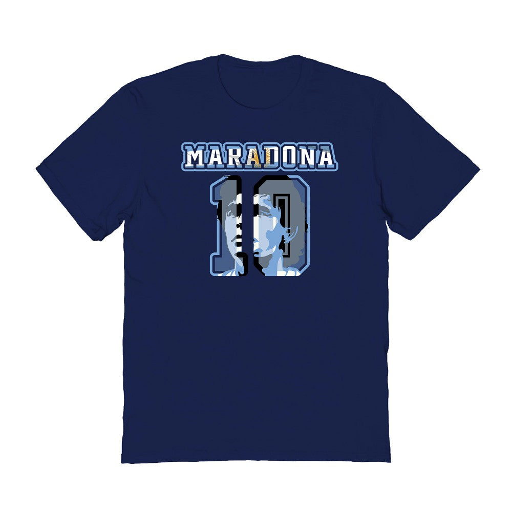Diego Maradona Argentina National Team Vive La Fete Women's Name & Number T-Shirt / Soccer New