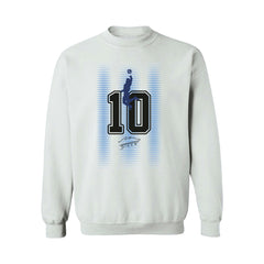 Diego Maradona Argentina National Team Vive La Fete Number & Signature Sweatshirt / Soccer On sale