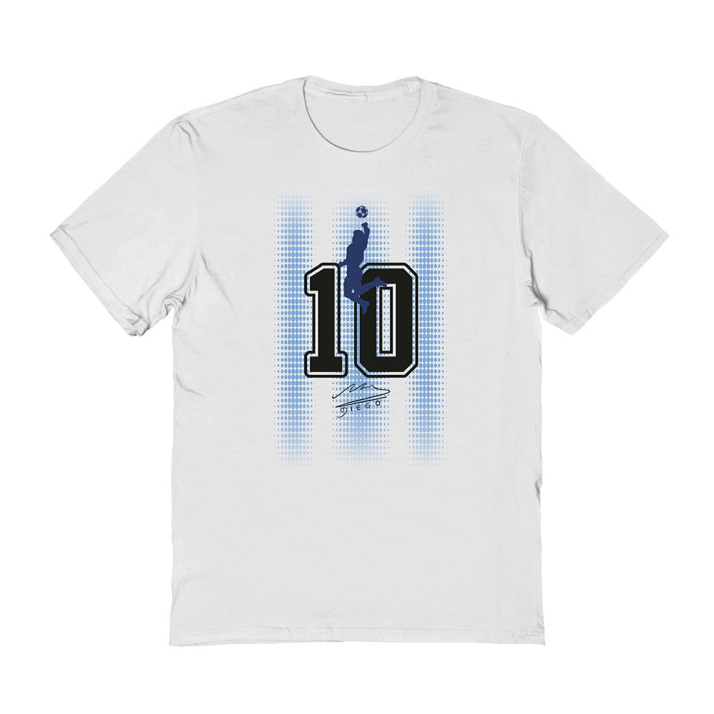 Diego Maradona Argentina National Team Vive La Fete Number & Signature T-Shirt / Soccer On sale