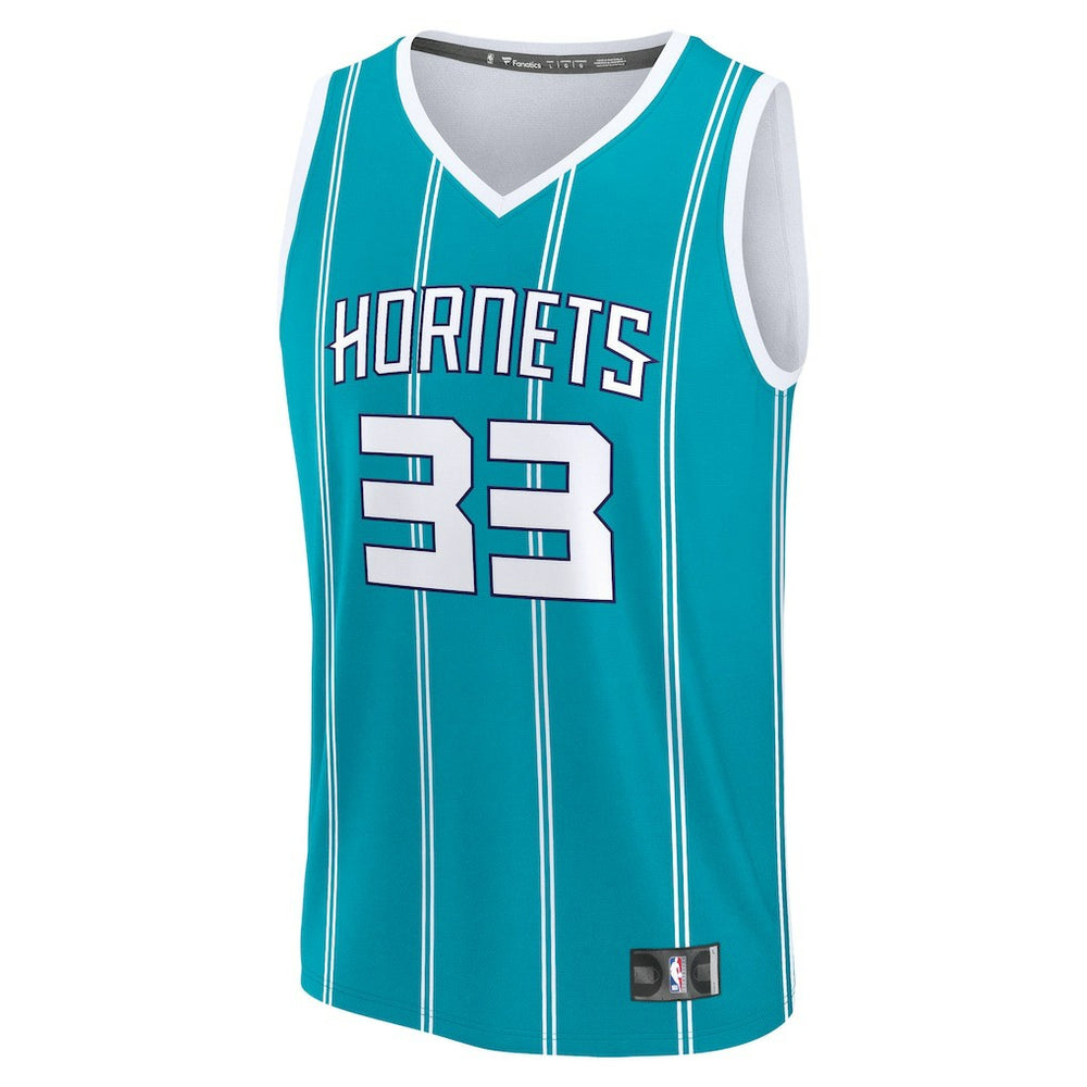 Liam McNeeley Charlotte Hornets Fast Break Replica Jersey - Teal - Icon Edition | Fanatics on sale