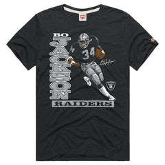 NFL Las Vegas Raiders Bo Jackson  Homage Unisex Retired Player Classic Caricature T-Shirt