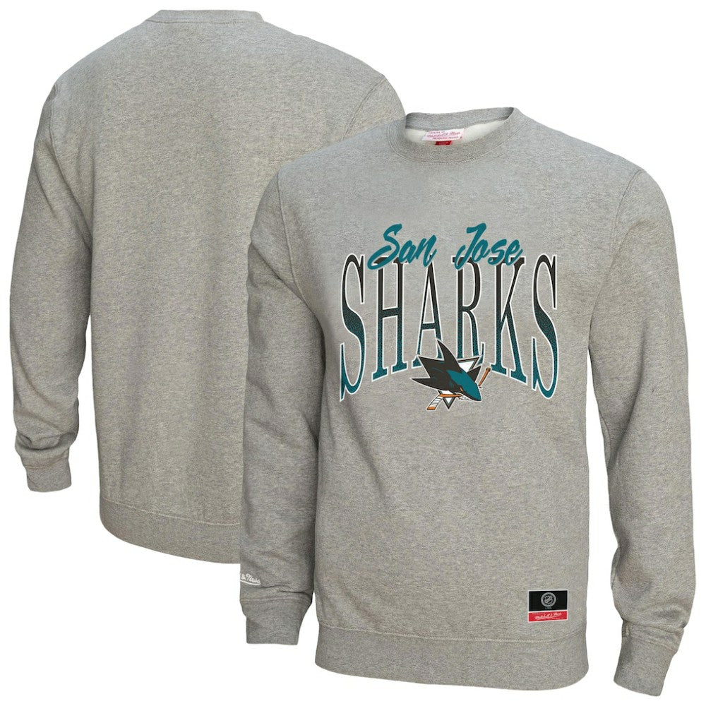 San Jose Sharks Mitchell & Ness Women's Hockey Night Sweatshirt