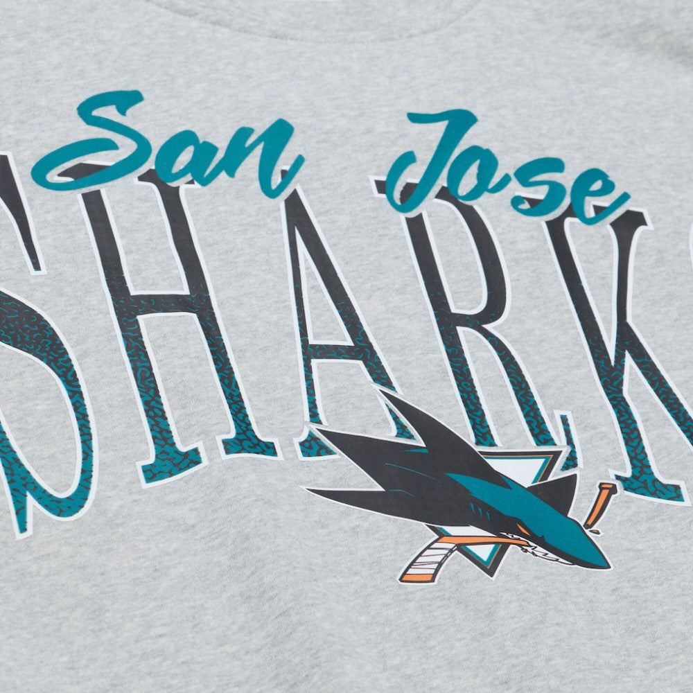 San Jose Sharks Mitchell & Ness Women's Hockey Night Sweatshirt