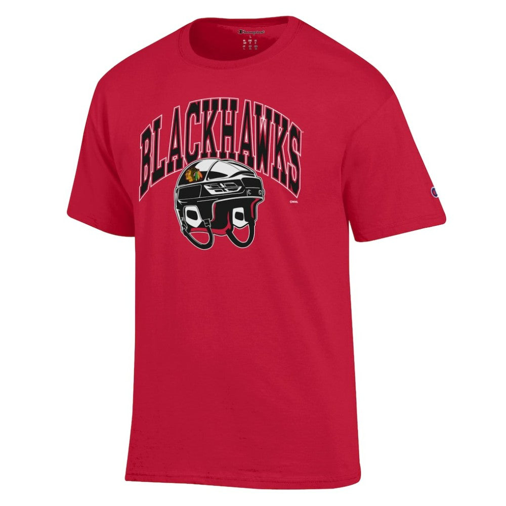 Chicago Blackhawks Champion Helmet T-Shirt