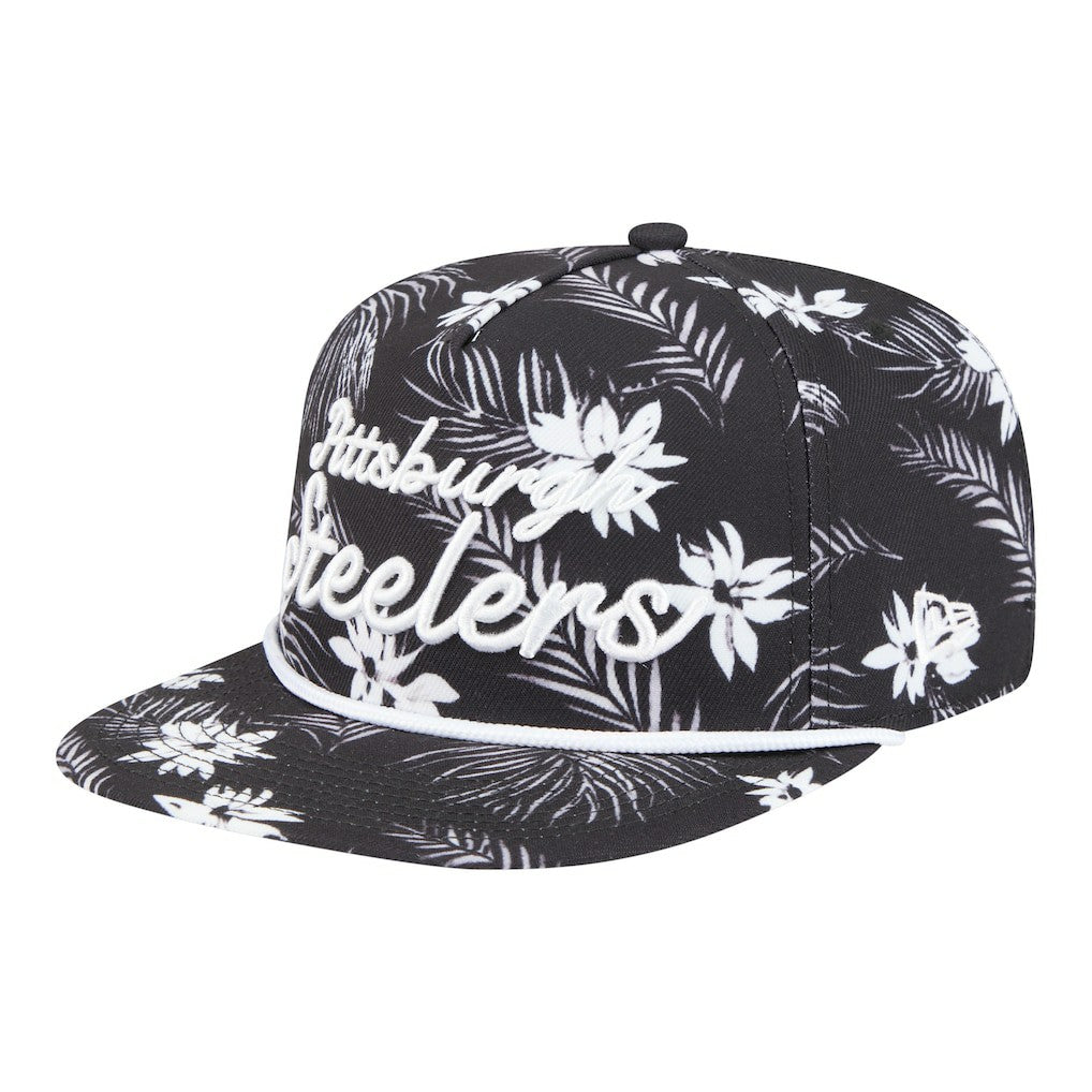 NFL Pittsburgh Steelers Palm Print A-Frame 9FIFTY Snapback Hat