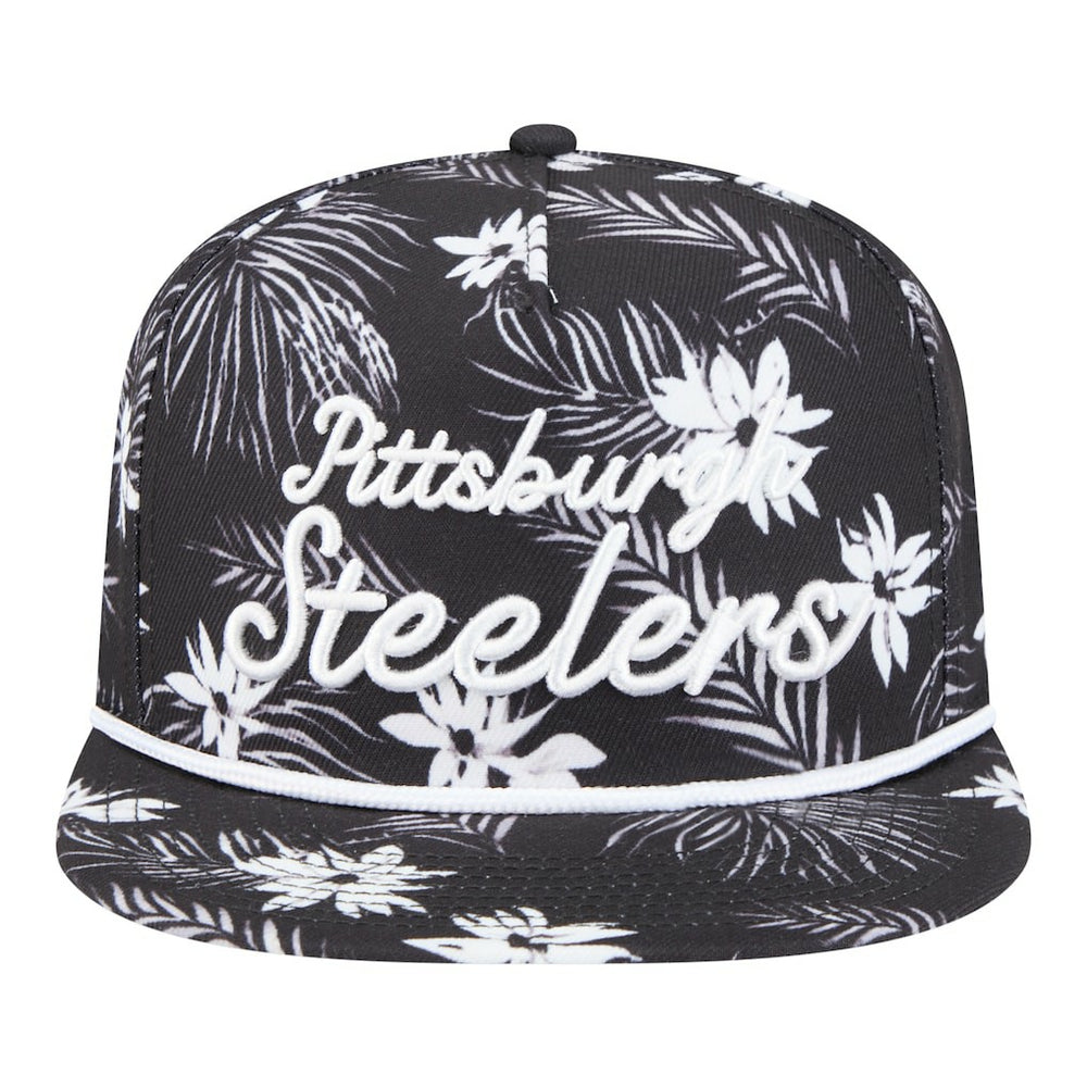 NFL Pittsburgh Steelers Palm Print A-Frame 9FIFTY Snapback Hat