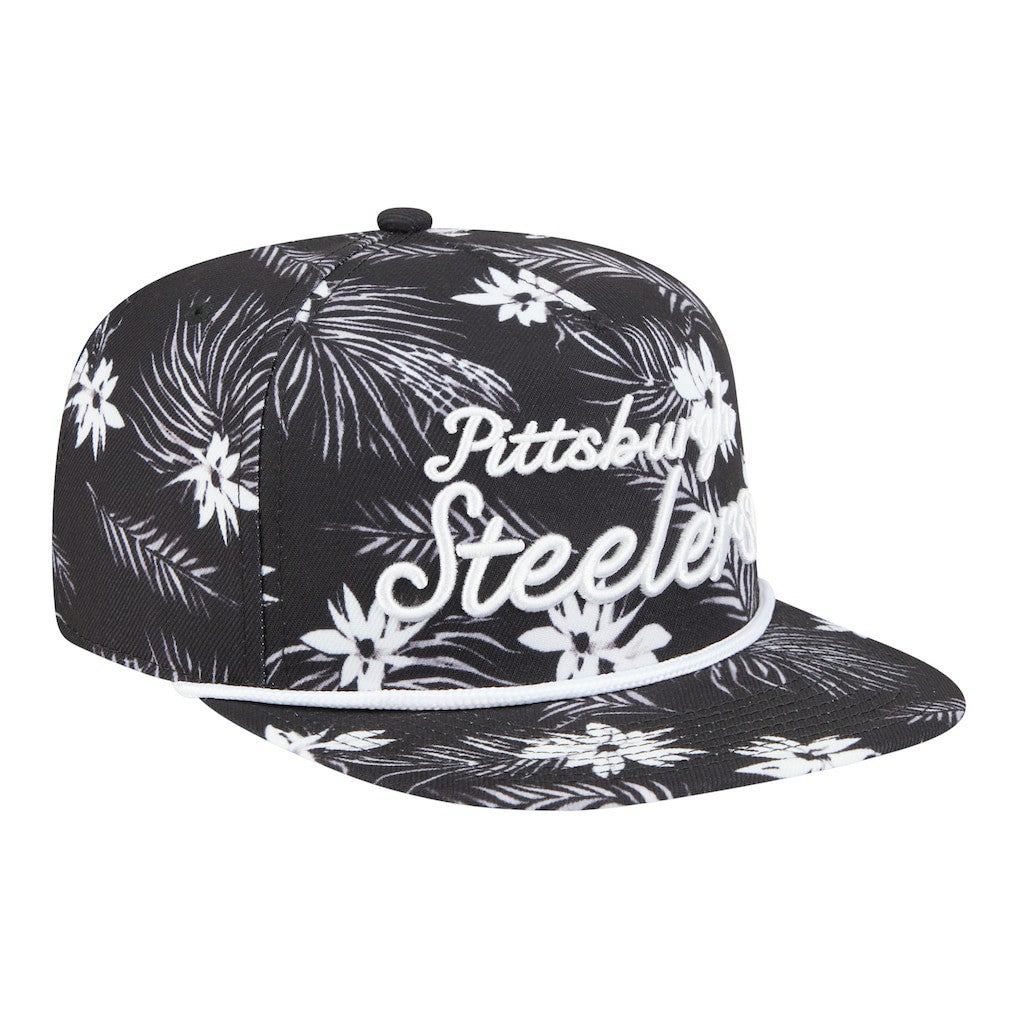 NFL Pittsburgh Steelers Palm Print A-Frame 9FIFTY Snapback Hat