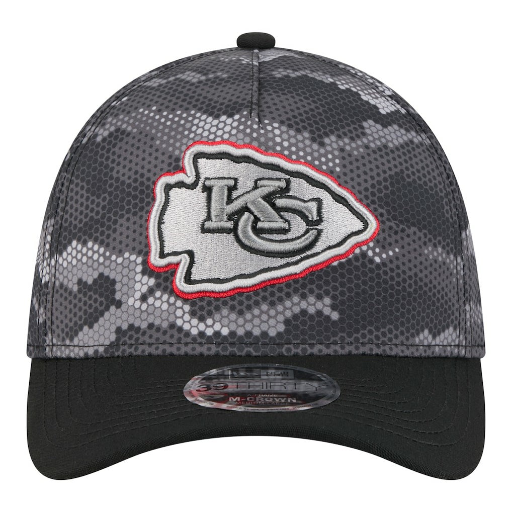 NFL Kansas City Chiefs Camo A-Frame 39THIRTY Flex Hat