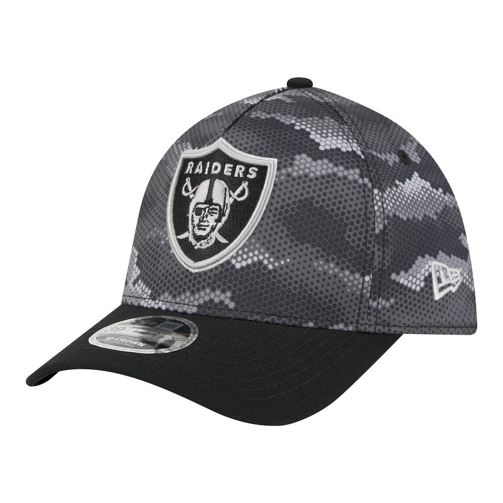 NFL Las Vegas Raiders Camo A-Frame 39THIRTY Flex Hat