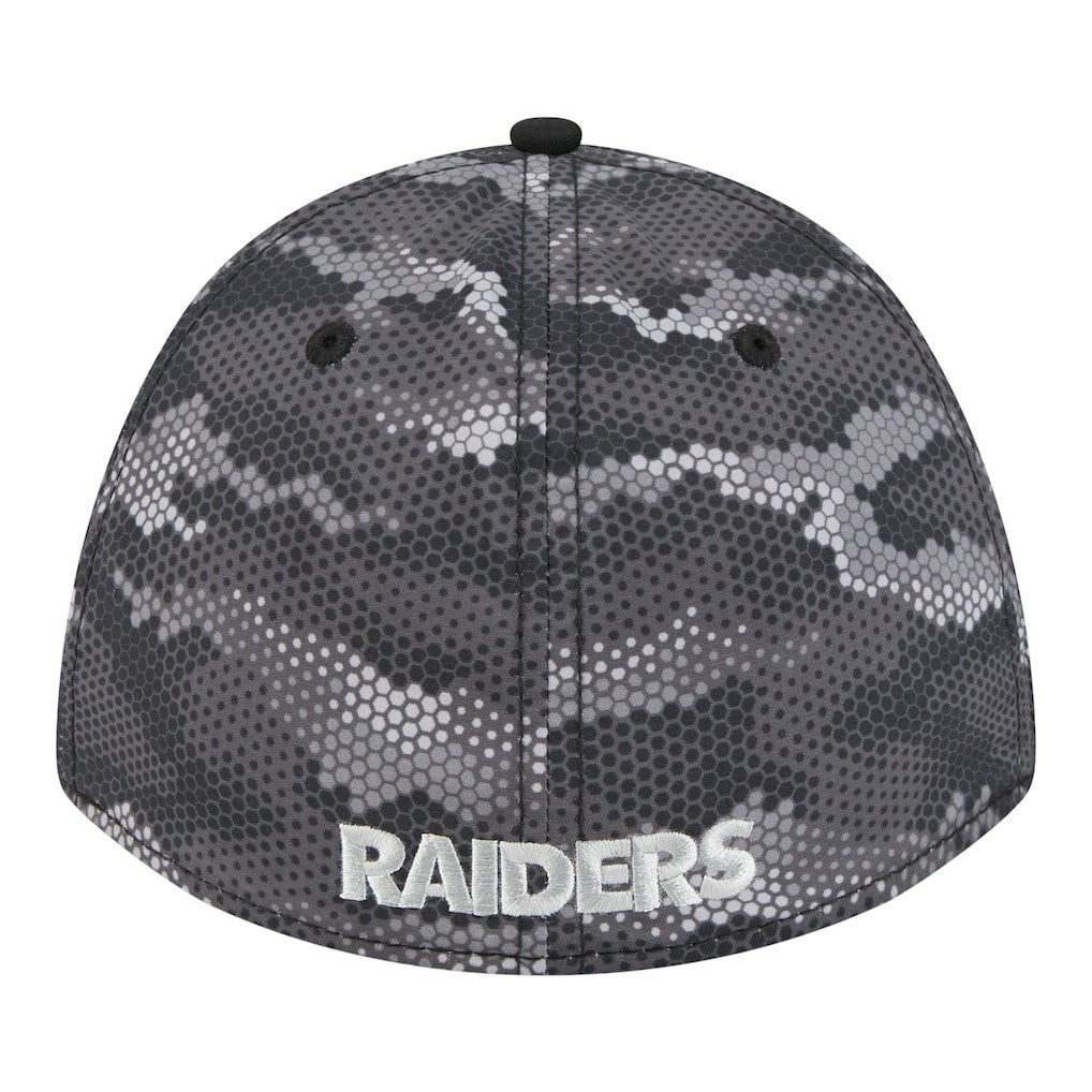 NFL Las Vegas Raiders Camo A-Frame 39THIRTY Flex Hat