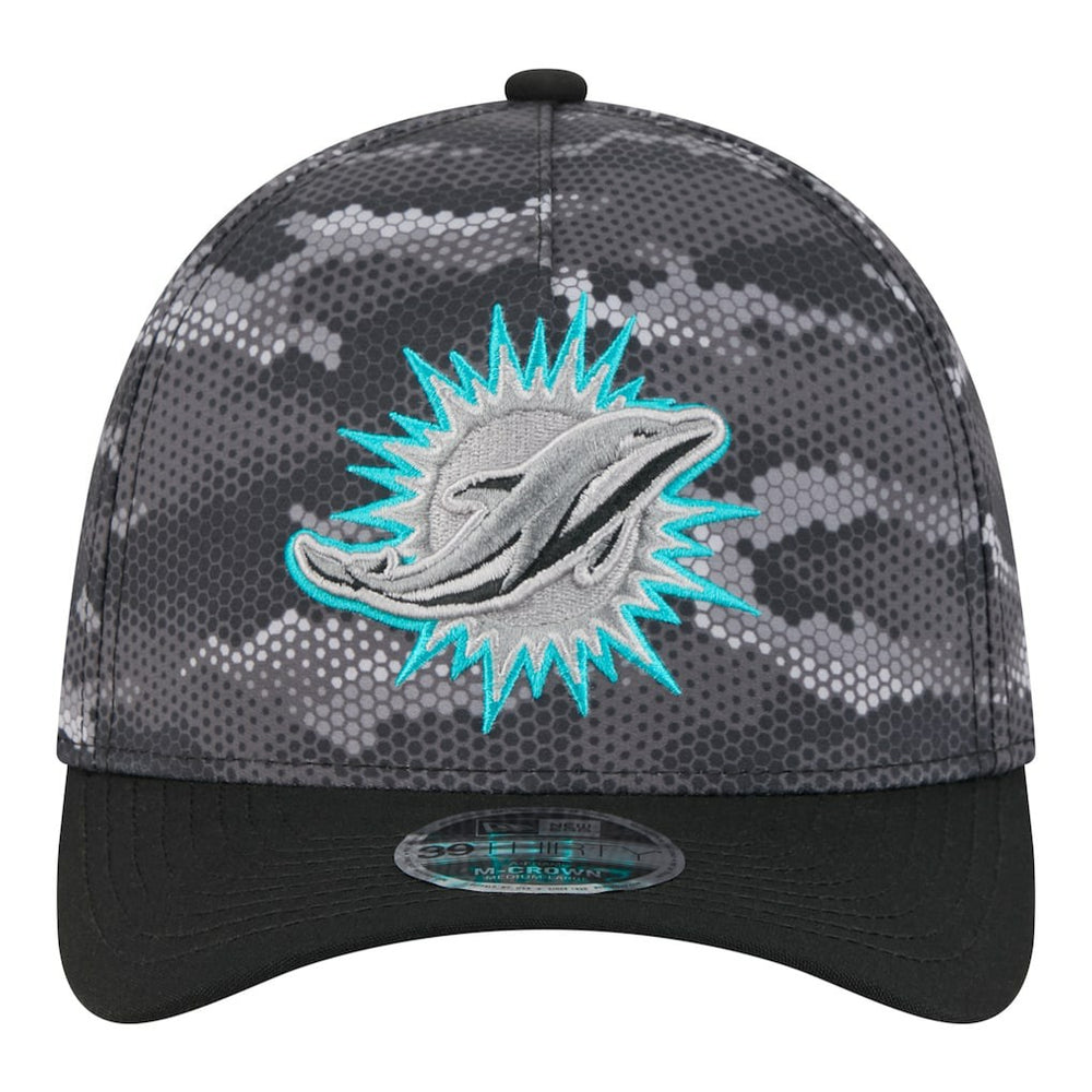 NFL Miami Dolphins Camo A-Frame 39THIRTY Flex Hat