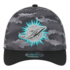 NFL Miami Dolphins Camo A-Frame 39THIRTY Flex Hat
