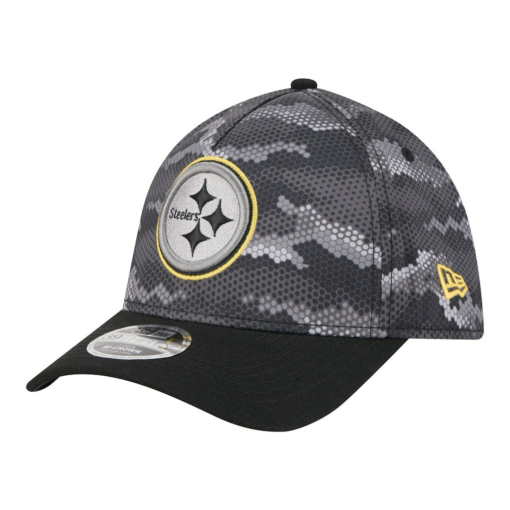 NFL Pittsburgh Steelers Camo A-Frame 39THIRTY Flex Hat