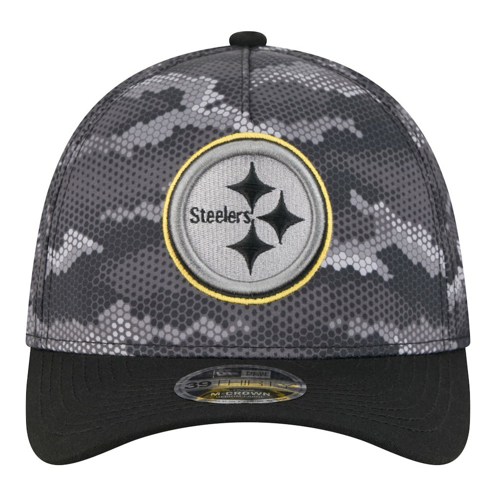 NFL Pittsburgh Steelers Camo A-Frame 39THIRTY Flex Hat