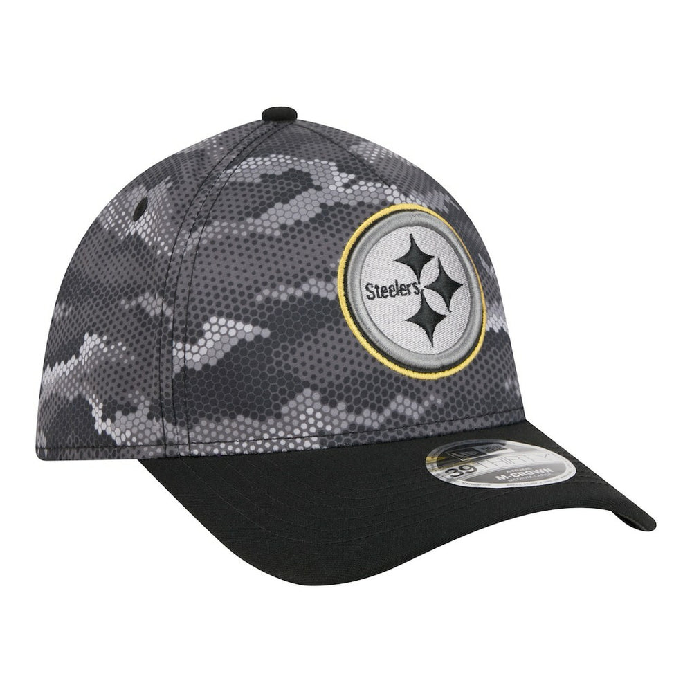 NFL Pittsburgh Steelers Camo A-Frame 39THIRTY Flex Hat