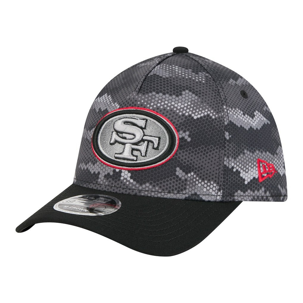 NFL San Francisco 49ers Camo A-Frame 39THIRTY Flex Hat