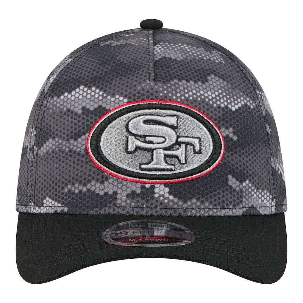 NFL San Francisco 49ers Camo A-Frame 39THIRTY Flex Hat