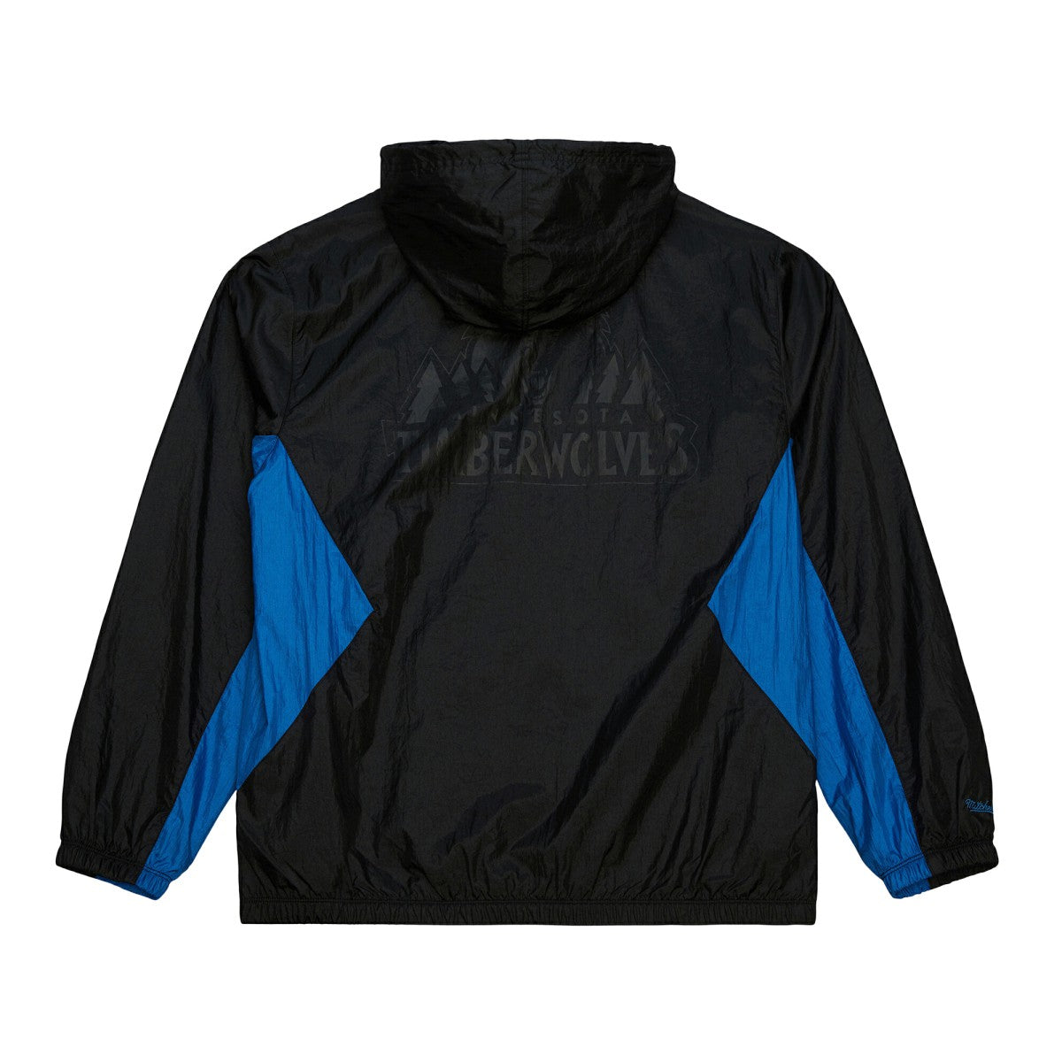 Minnesota Timberwolves Playmaker Full-Zip Hooded Windbreaker Jacket - Black | Mitchell & Ness cheap