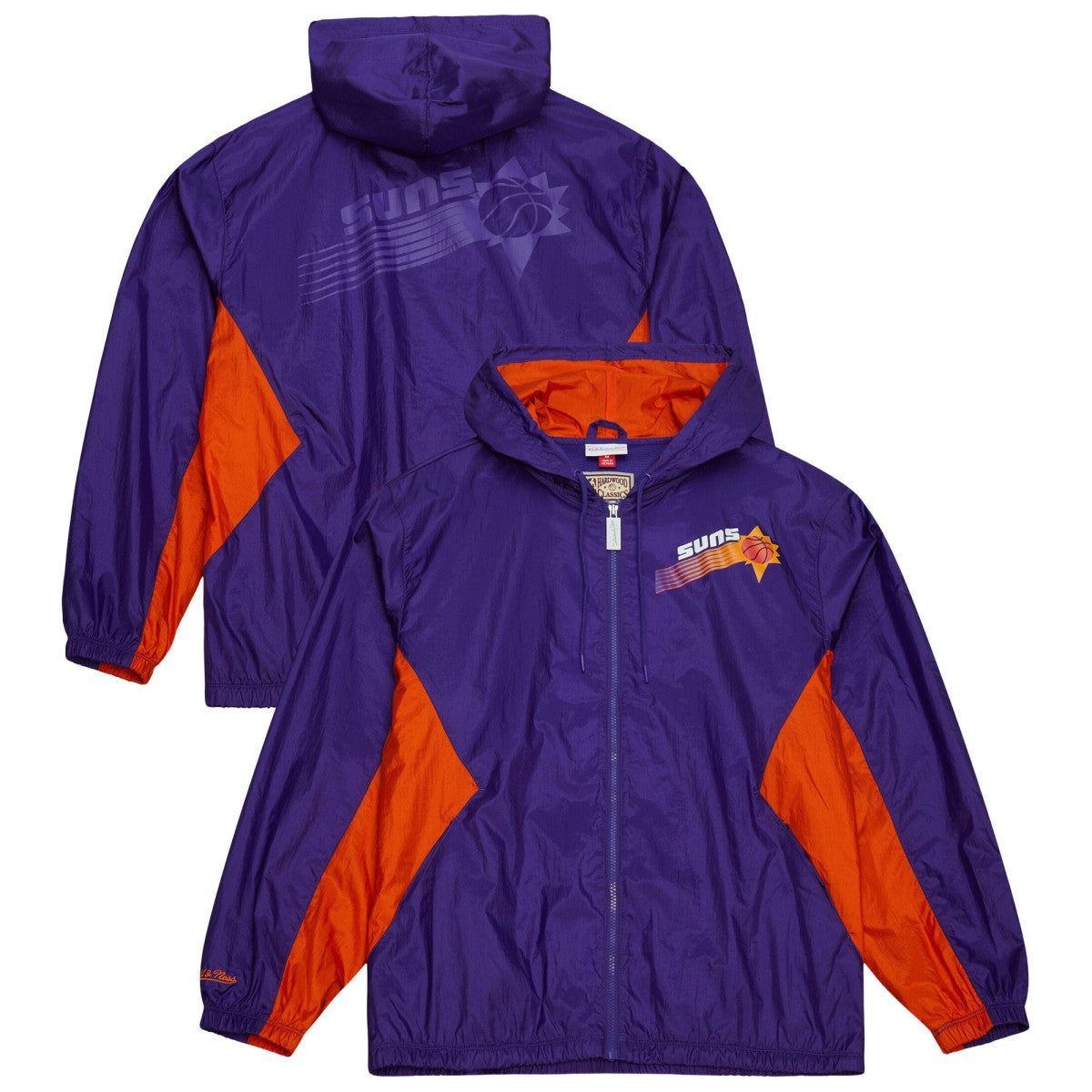 Phoenix Suns Playmaker Full-Zip Hooded Windbreaker Jacket - Purple | Mitchell & Ness cheap