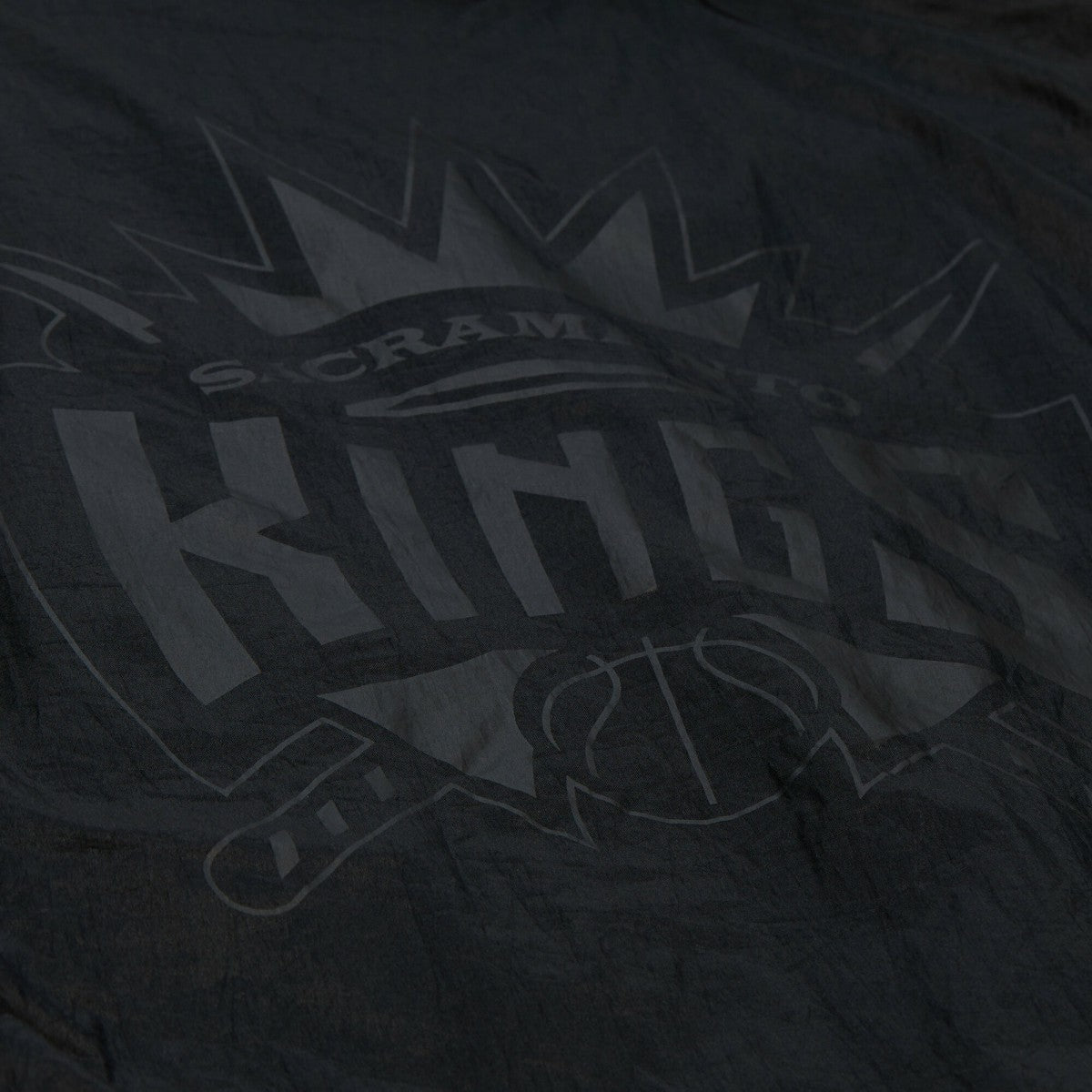 Sacramento Kings Playmaker Full-Zip Hooded Windbreaker Jacket - Black | Mitchell & Ness discount
