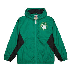 Boston Celtics Playmaker Full-Zip Hooded Windbreaker Jacket - Kelly Green | Mitchell & Ness outlet