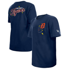 Detroit Tigers Youth Stars & Cap T-Shirt - Navy | New Era
