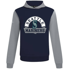 Seattle Mariners Levelwear Throwback Ultimate Banner Arch Hoodie - College Navy