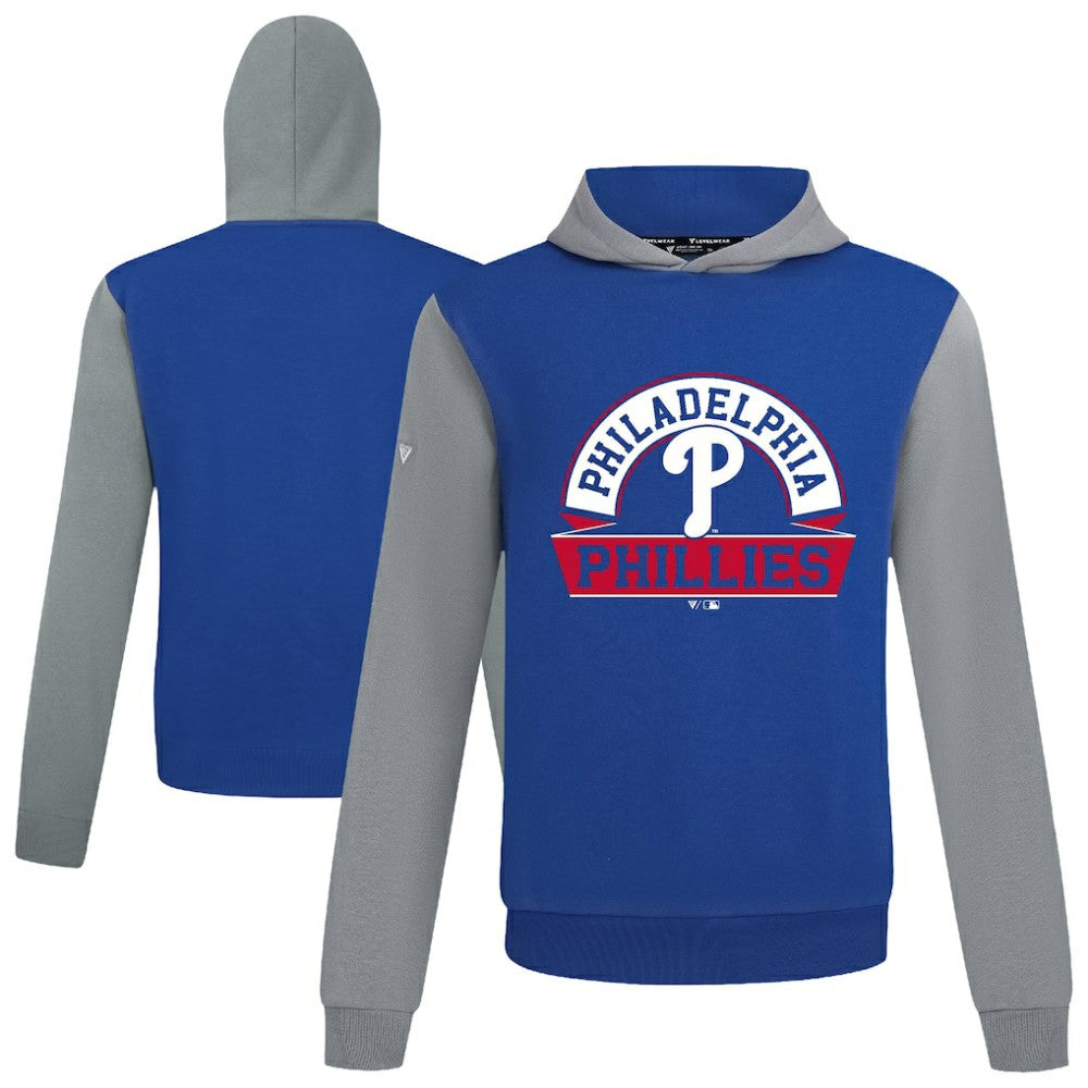 Philadelphia Phillies Levelwear Throwback Ultimate Banner Arch Hoodie - Royal