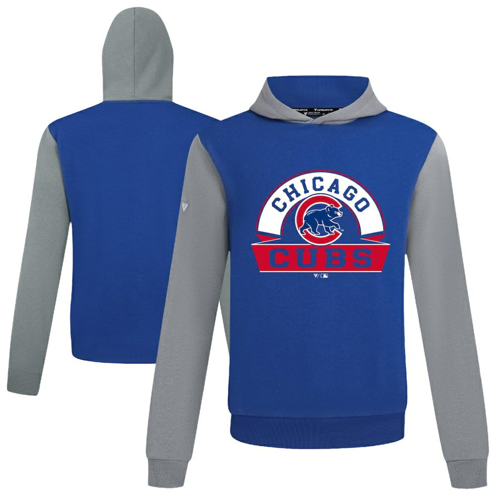 Chicago Cubs Levelwear Throwback Ultimate Banner Arch Hoodie - Royal