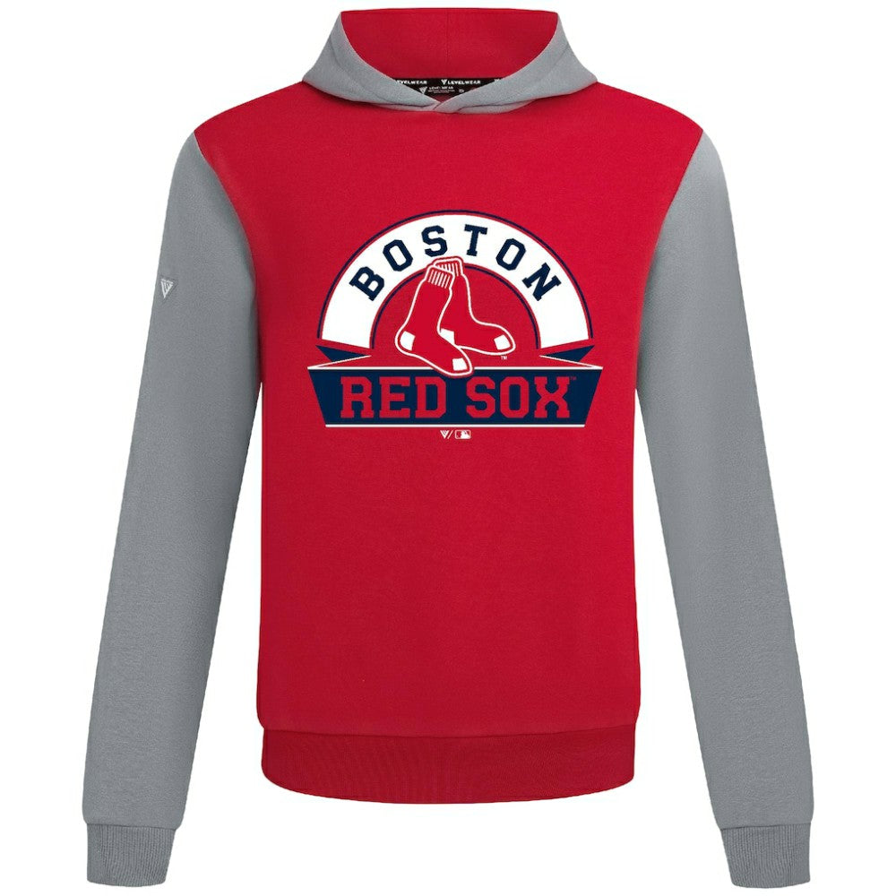 Boston Red Sox Levelwear Throwback Ultimate Banner Arch Hoodie - Red